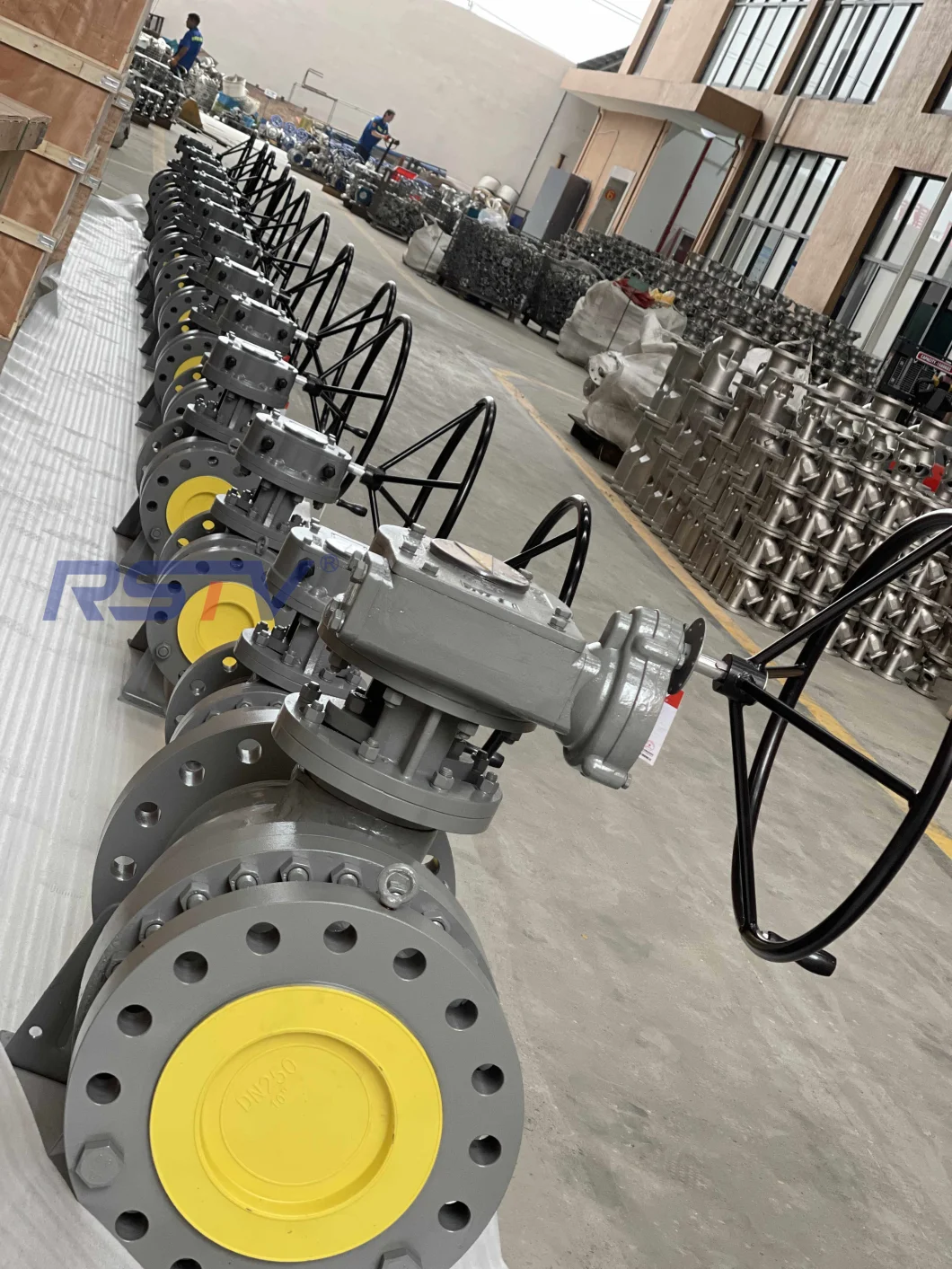 Stainless Steel/ WCB Flange End Worm Gear/ Electric/Pneumatic Industrial Trunnion Ball Valve