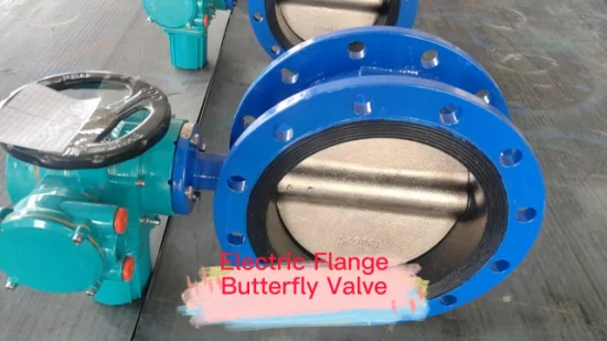 Válvula de mariposa eléctrica concéntrica de sello blando de hierro dúctil para control de flujo China Tianjin Ots